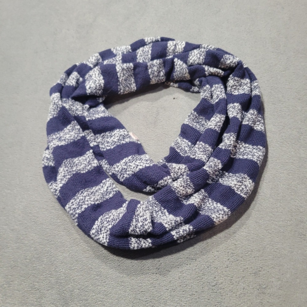 Sonoma Scarf Womens Navy White‎ Striped Infinity Knit Casual Nautical Coastal